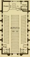 An illustration from Radford's brick houses and how to build them : a standard collection of new, original, and artistic designs for brick houses, apartments, stores and flats, garages, etc. ; together with complete instruction in the manufacture of brick and its practical uses as a building material selected and compiled by William A. Radford ... Every plan designed and executed by a corps of licensed architects of the highest professional standing, assisted by a staff of expert draftsmen. Over 300 designs and details. (1912)