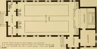 An illustration from Radford's brick houses and how to build them : a standard collection of new, original, and artistic designs for brick houses, apartments, stores and flats, garages, etc. ; together with complete instruction in the manufacture of brick and its practical uses as a building material selected and compiled by William A. Radford ... Every plan designed and executed by a corps of licensed architects of the highest professional standing, assisted by a staff of expert draftsmen. Over 300 designs and details. (1912)