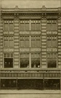 An illustration from Radford's brick houses and how to build them : a standard collection of new, original, and artistic designs for brick houses, apartments, stores and flats, garages, etc. ; together with complete instruction in the manufacture of brick and its practical uses as a building material selected and compiled by William A. Radford ... Every plan designed and executed by a corps of licensed architects of the highest professional standing, assisted by a staff of expert draftsmen. Over 300 designs and details. (1912)