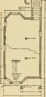 An illustration from Radford's brick houses and how to build them : a standard collection of new, original, and artistic designs for brick houses, apartments, stores and flats, garages, etc. ; together with complete instruction in the manufacture of brick and its practical uses as a building material selected and compiled by William A. Radford ... Every plan designed and executed by a corps of licensed architects of the highest professional standing, assisted by a staff of expert draftsmen. Over 300 designs and details. (1912)