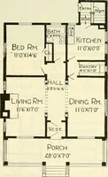 An illustration from Radford's combined house and barn plan book (1908)