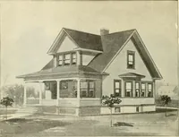 An illustration from Radford's combined house and barn plan book (1908)