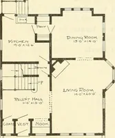 An illustration from Radford's combined house and barn plan book (1908)