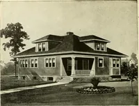 An illustration from Radford's combined house and barn plan book (1908)