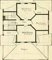 An illustration from Radford's combined house and barn plan book (1908)