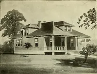 An illustration from Radford's combined house and barn plan book (1908)