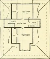 An illustration from Radford's combined house and barn plan book (1908)