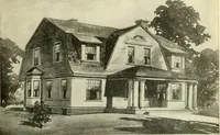 An illustration from Radford's combined house and barn plan book (1908)