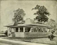 An illustration from Radford's combined house and barn plan book (1908)