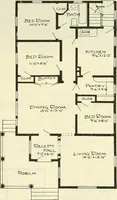 An illustration from Radford's combined house and barn plan book (1908)