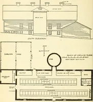 An illustration from Radford's combined house and barn plan book (1908)