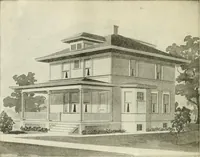 An illustration from Radford's combined house and barn plan book (1908)