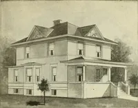 An illustration from Radford's combined house and barn plan book (1908)