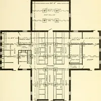 An illustration from Radford's combined house and barn plan book (1908)