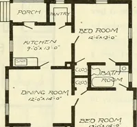 An illustration from Radford's combined house and barn plan book (1908)