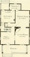 An illustration from Radford's combined house and barn plan book (1908)