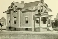 An illustration from Radford's combined house and barn plan book (1908)
