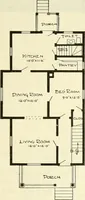 An illustration from Radford's combined house and barn plan book (1908)
