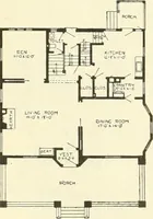 An illustration from Radford's combined house and barn plan book (1908)