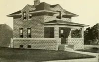 An illustration from Radford's combined house and barn plan book (1908)