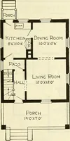 An illustration from Radford's combined house and barn plan book (1908)