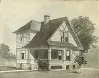 An illustration from Radford's combined house and barn plan book (1908)