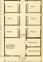 An illustration from Radford's combined house and barn plan book (1908)