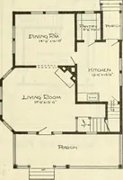An illustration from Radford's combined house and barn plan book (1908)