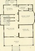 An illustration from Radford's combined house and barn plan book (1908)