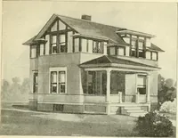 An illustration from Radford's combined house and barn plan book (1908)