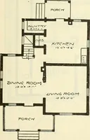 An illustration from Radford's combined house and barn plan book (1908)
