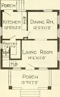 An illustration from Radford's combined house and barn plan book (1908)