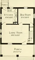 An illustration from Radford's combined house and barn plan book (1908)