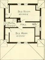 An illustration from Radford's combined house and barn plan book (1908)