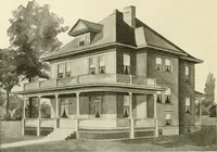 An illustration from Radford's combined house and barn plan book (1908)