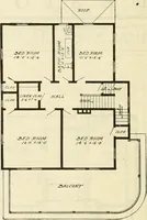 An illustration from Radford's combined house and barn plan book (1908)