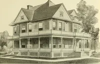 An illustration from Radford's combined house and barn plan book (1908)