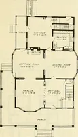 An illustration from Radford's combined house and barn plan book (1908)