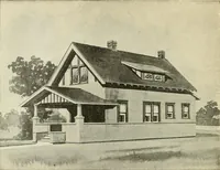 An illustration from Radford's combined house and barn plan book (1908)