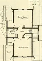 An illustration from Radford's combined house and barn plan book (1908)