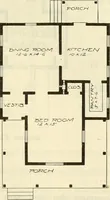 An illustration from Radford's combined house and barn plan book (1908)