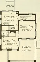 An illustration from Radford's combined house and barn plan book (1908)