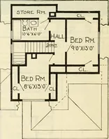 An illustration from Radford's combined house and barn plan book (1908)