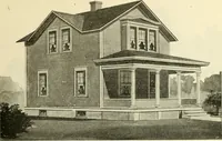 An illustration from Radford's combined house and barn plan book (1908)