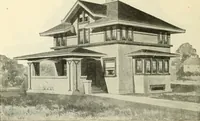 An illustration from Radford's combined house and barn plan book (1908)