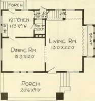 An illustration from Radford's combined house and barn plan book (1908)