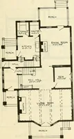 An illustration from Radford's combined house and barn plan book (1908)