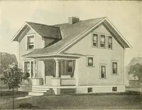 An illustration from Radford's combined house and barn plan book (1908)