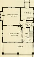 An illustration from Radford's combined house and barn plan book (1908)