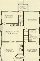 An illustration from Radford's combined house and barn plan book (1908)